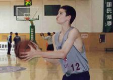 playing basketball